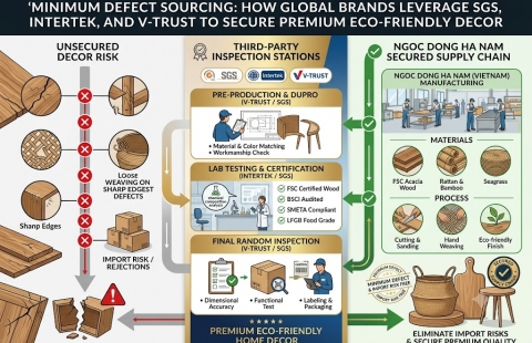 Minimum Defect Sourcing: How Global Brands Leverage SGS, Intertek, and V-Trust to Secure Premium Eco-Friendly Decor